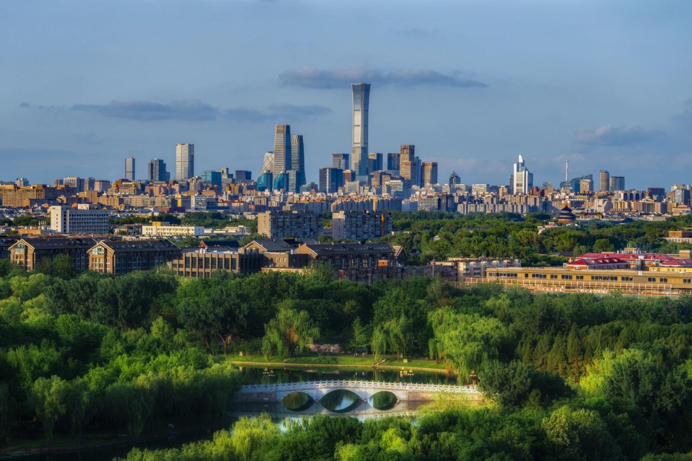 Beijing’s historic cityscape and modern skyline
