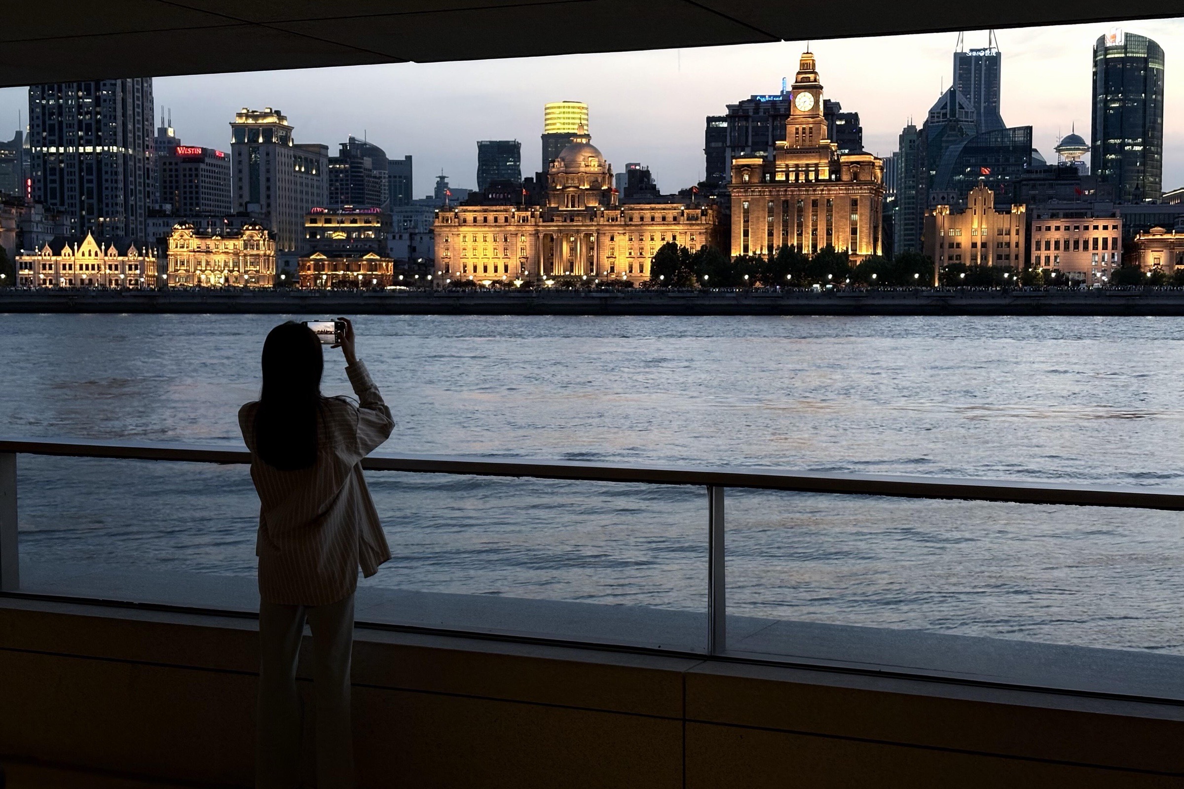 Shanghai’s historic waterfront and modern skyline